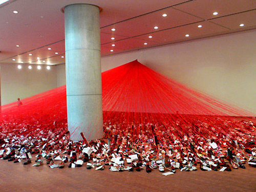 chiharu shiota art artist string booooooom blog