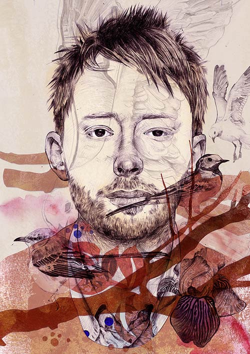 booooooom stefan venbroek illustration illustrator thom yorke