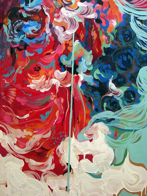 stephanie toppin painting drip abstract