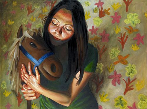 artist painting picture. vanessa prager artist painting