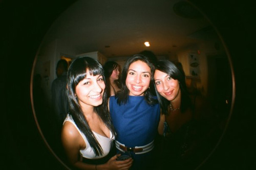 wine and cheese lomo fisheye party