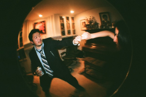 wine and cheese lomo fisheye party