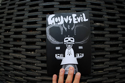 good vs evil magazine art drawing
