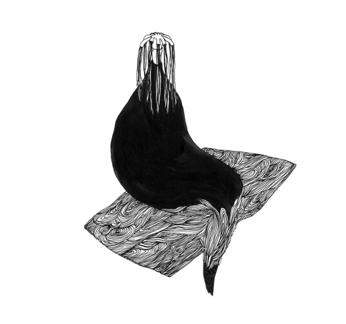 Artist Silène Audibert four drawing france
