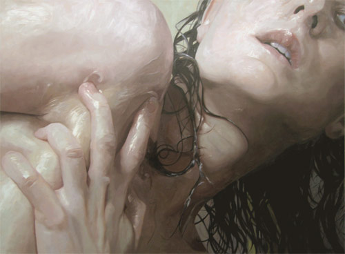 alyssa monks photorealism painter painting nude portrait