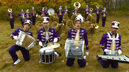 Sexy marching band music video