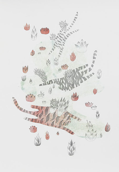 saejean oh artist drawing lithography