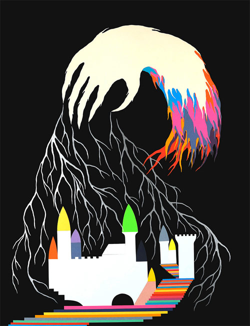 Cut paper artist Julien Langendorff