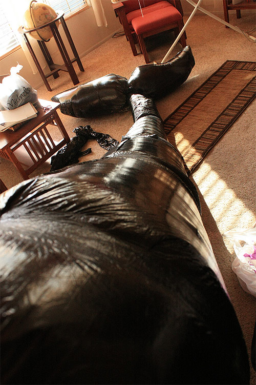 Garbage bag air whale by Matt Jones