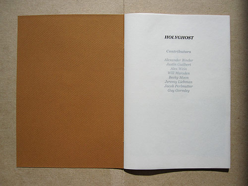 holy ghost zine photography