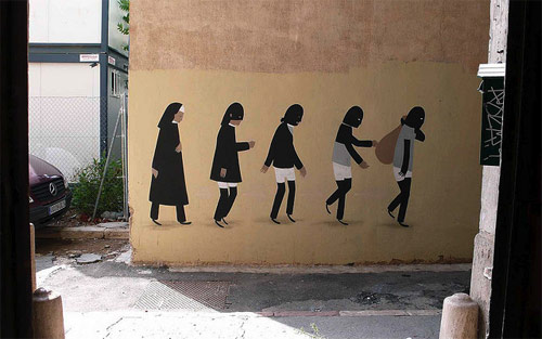Street artist Escif