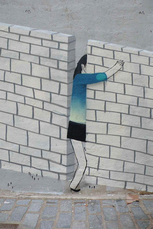 Street artist Escif
