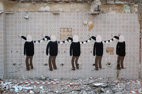Street artist Escif