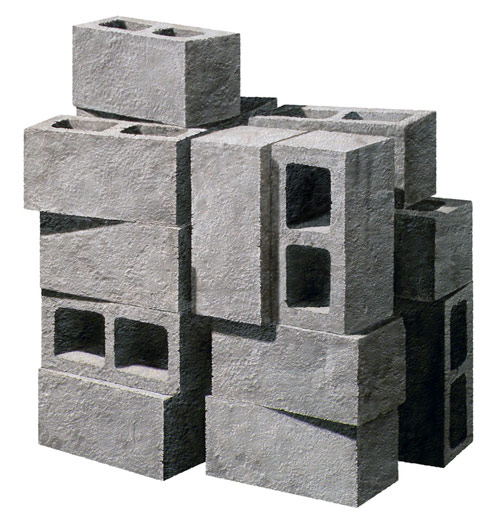 artist painter painting nolan haan cinder blocks bricks