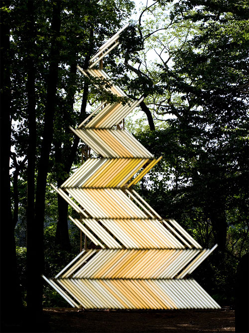 light installations by artist yochai matos