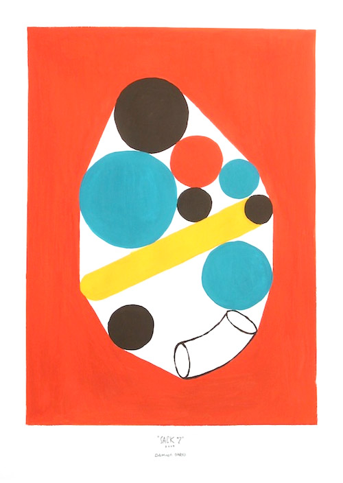 shape studies paintings by illustrator damien correll