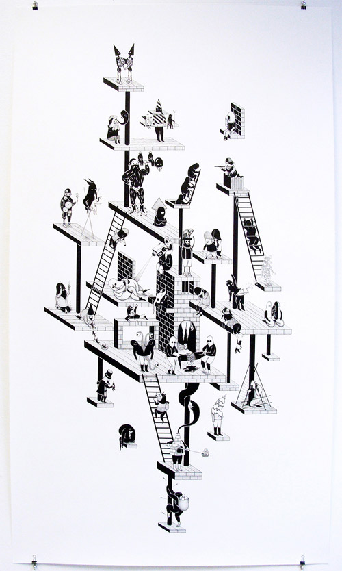 artist jerome meynen ink drawings