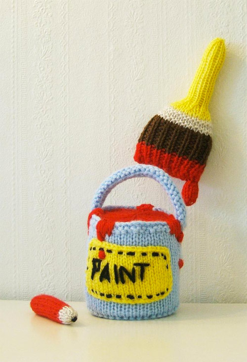 knit sculptures by artist Thomas C. Chung