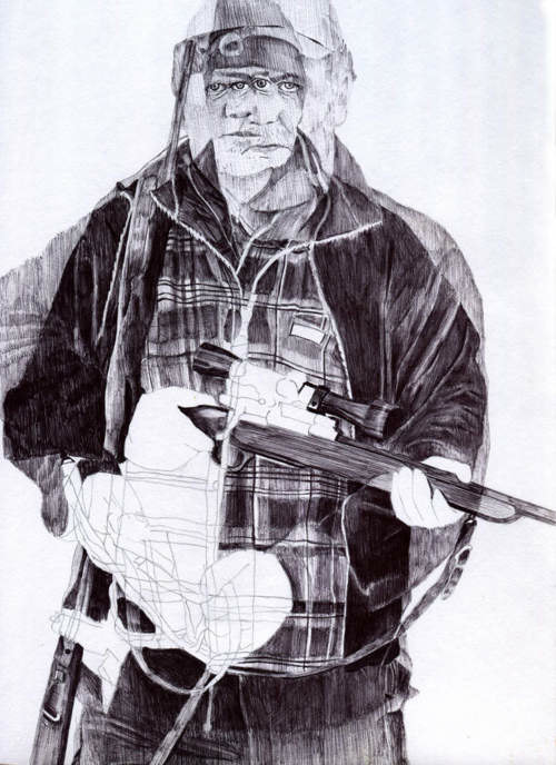 drawings by artist david bideau