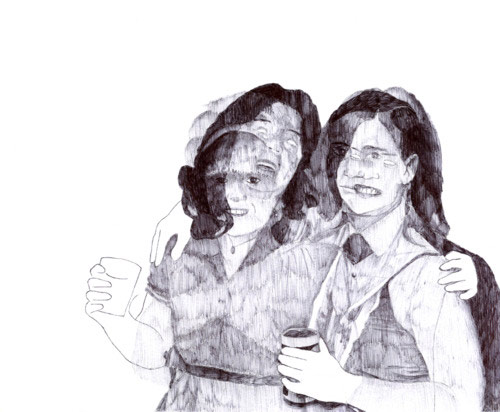 drawings by artist david bideau