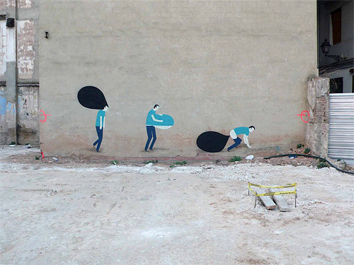 street artist painter painting escif