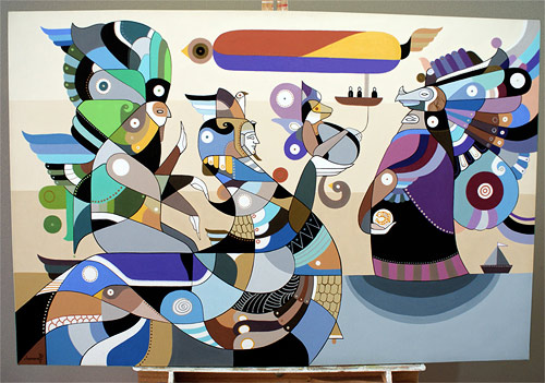 artist painter painting fernando chamarelli