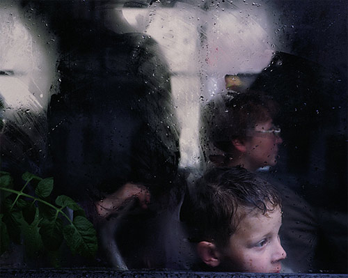 Bus window photos by photographer Andrew Miksys