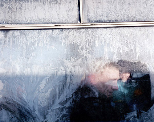 Bus window photos by photographer Andrew Miksys