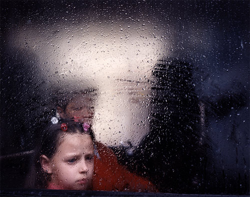 Bus window photos by photographer Andrew Miksys