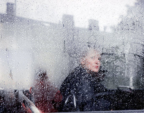 Bus window photos by photographer Andrew Miksys
