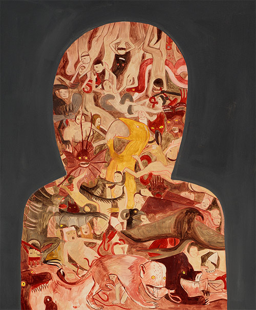 vancouver based artist painter andrew pommier at the time of fear series