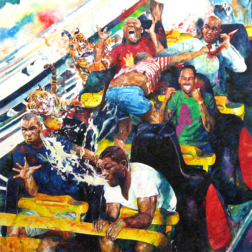 conrad ruiz art celeb pop culture paintings watercolor