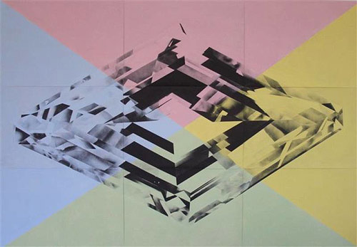 Spray paint works by Luke Dowd