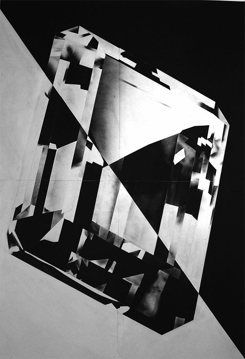 Spray paint works by Luke Dowd