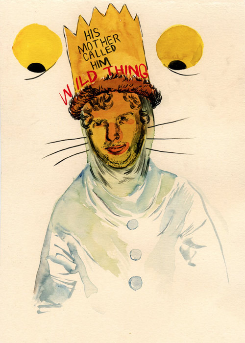 Artist Nicholas Gazin drawings