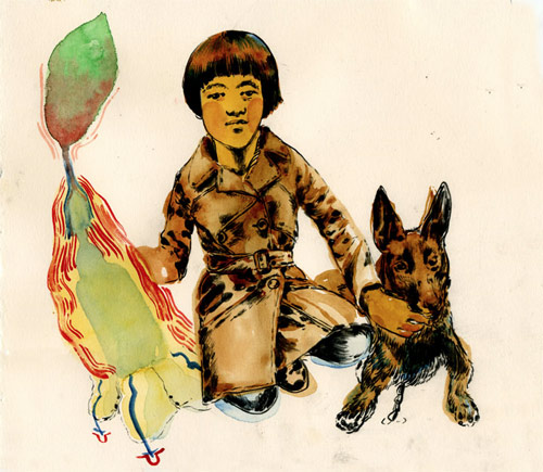 Artist Nicholas Gazin drawings