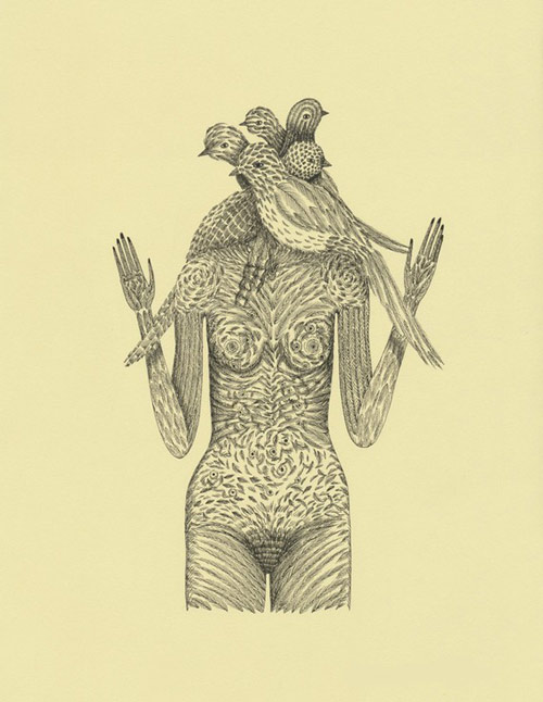 artist drawing elsa mora