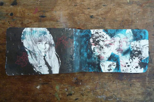 Artist Stella Im Hultberg sketchbook drawings