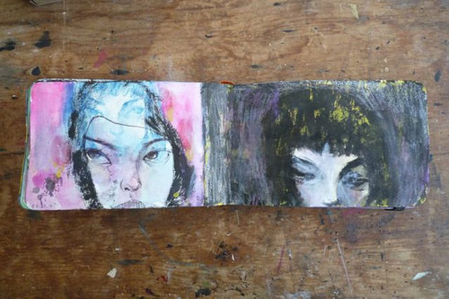 Artist Stella Im Hultberg sketchbook drawings