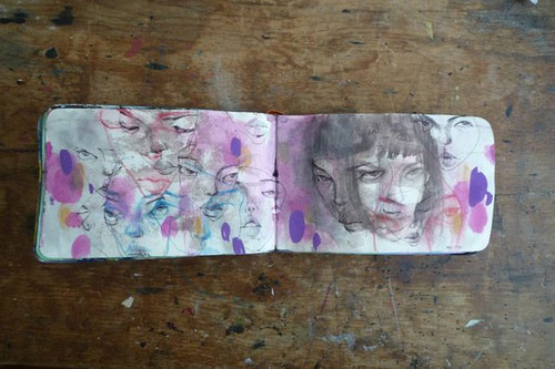 Artist Stella Im Hultberg sketchbook drawings