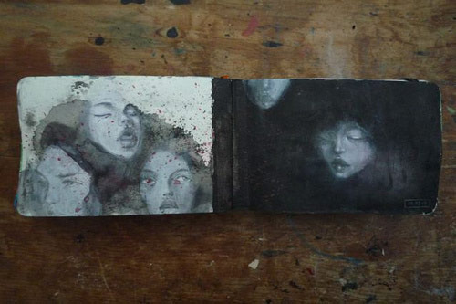 Artist Stella Im Hultberg sketchbook drawings