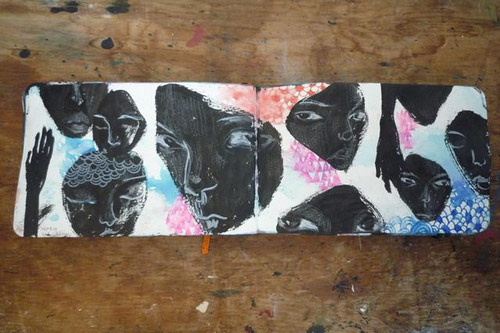 Artist Stella Im Hultberg sketchbook drawings