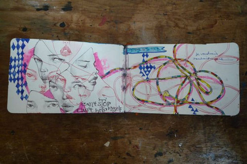 Artist Stella Im Hultberg sketchbook drawings