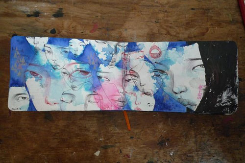 Artist Stella Im Hultberg sketchbook drawings