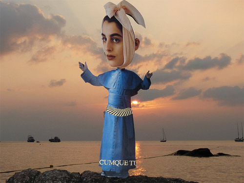 artist judith supine collages