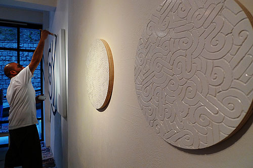 Aaron de la Cruz Samuel Rodriguez Mano y Mano at Above Second Gallery
