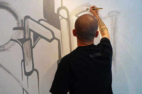 Aaron de la Cruz Samuel Rodriguez Mano y Mano at Above Second Gallery