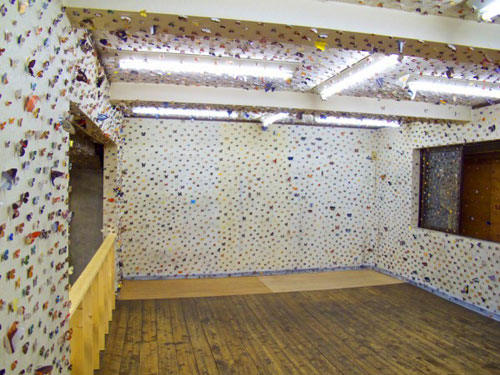 Butterfly’s Eye View by Eiji Watanabe installation cut paper