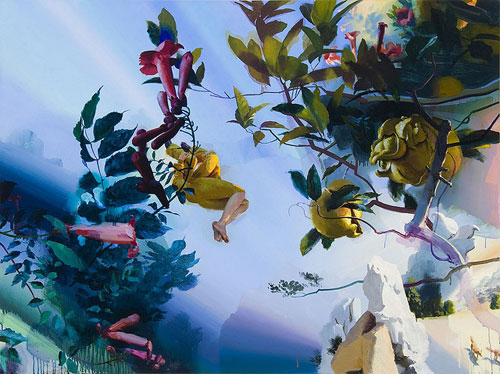 Artist painter Erling Sjovold painting