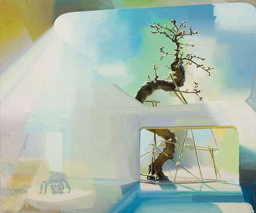 Artist painter Erling Sjovold painting